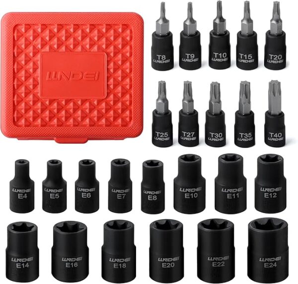 JUEGO DE LLAVE TORX24 PCS - MACHO Y HEMBRA